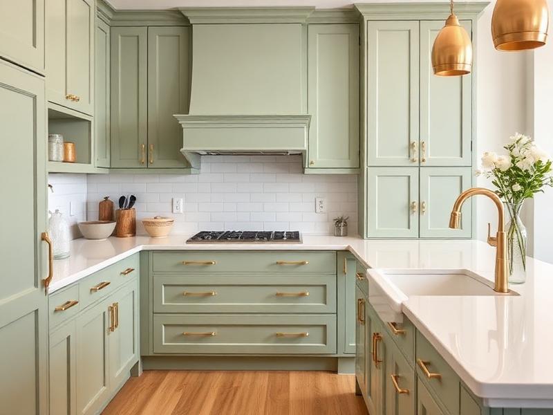 Sage Green cabinet finish in Vaughan Ontario